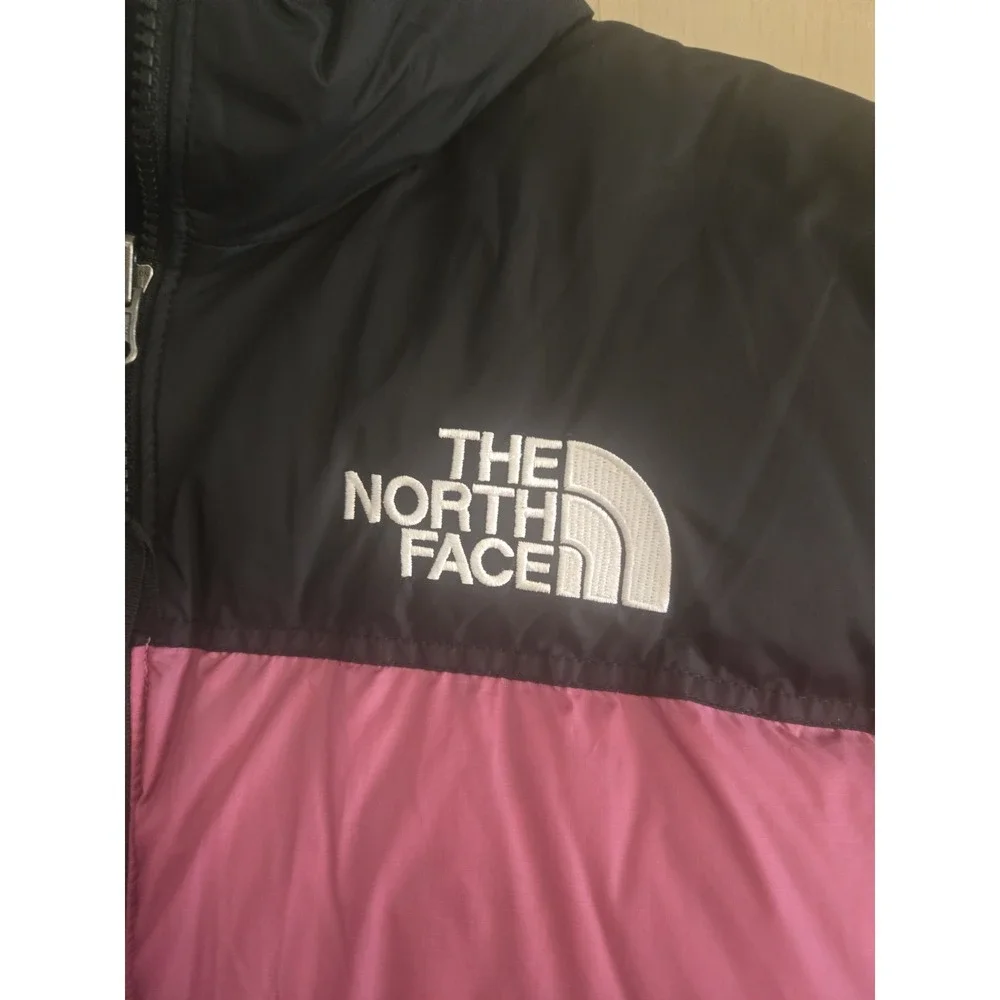 The North Face 1996 Retro Nuptse 700 Down Puffer Jacket Pink Black Men's M